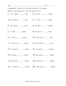 conversion practice worksheet