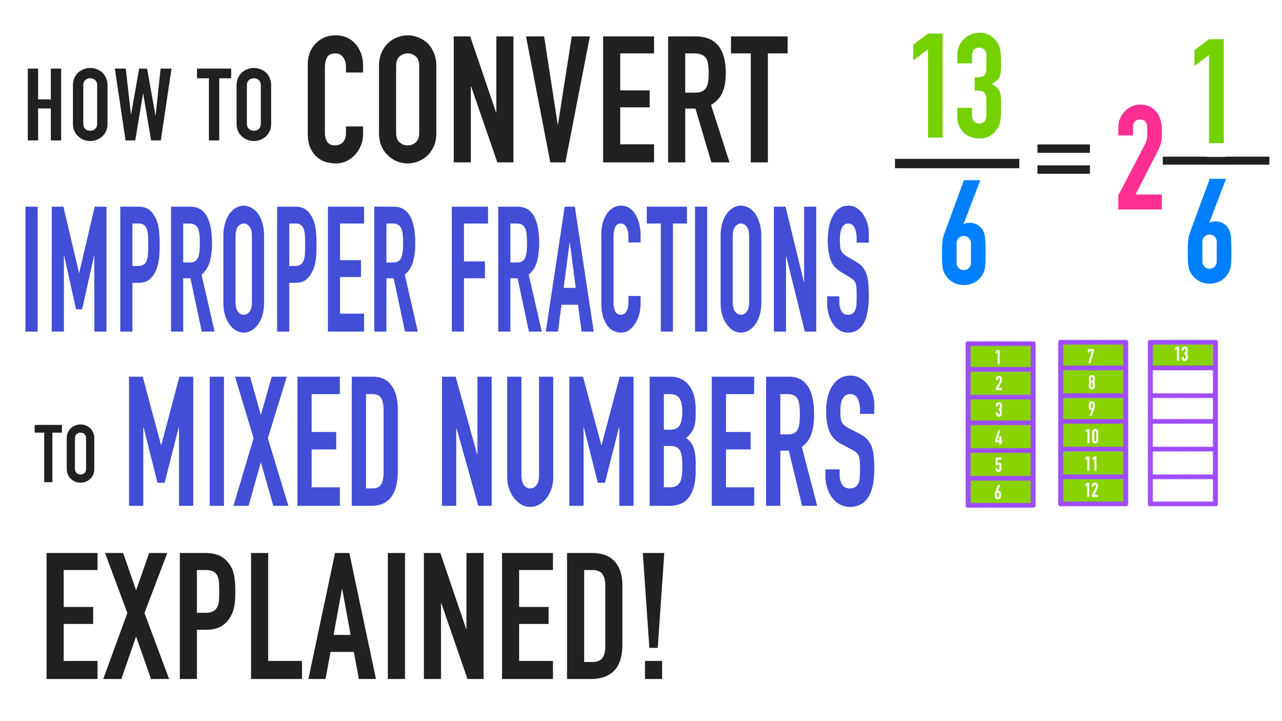 converting fractions to mixed numbers worksheet