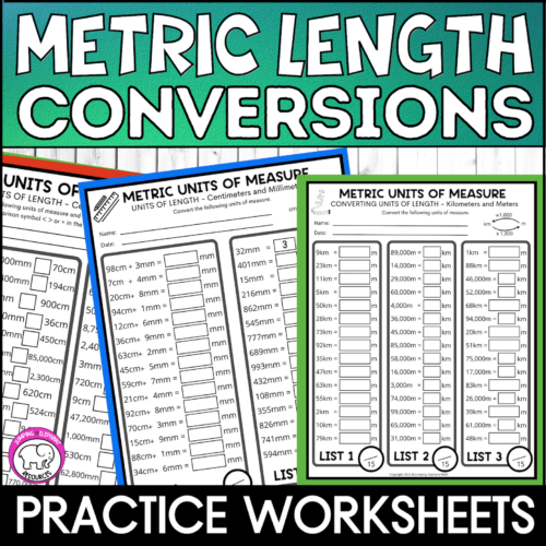 converting metric measures worksheet