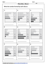 Place Value Worksheets