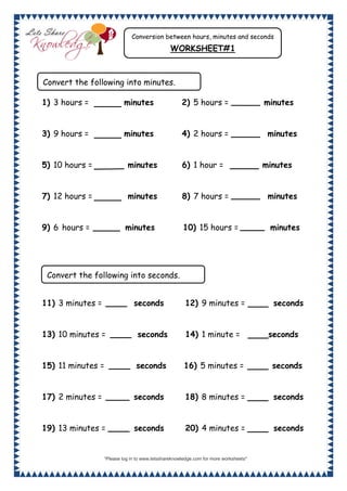 Time conversion-between-hours-minutes-and-seconds-grade-4-maths ...