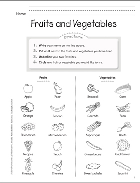 Cooking &  Food Worksheets | Scholastic