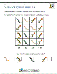 4th Grade Math Puzzles