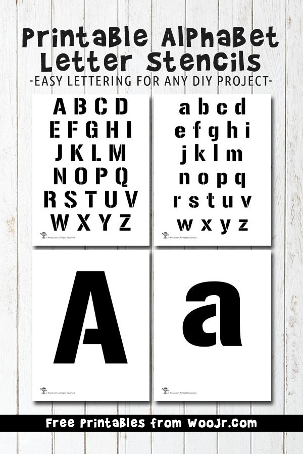 Printable Alphabet Letter Stencils | Woo! Jr. Kids Activities ...