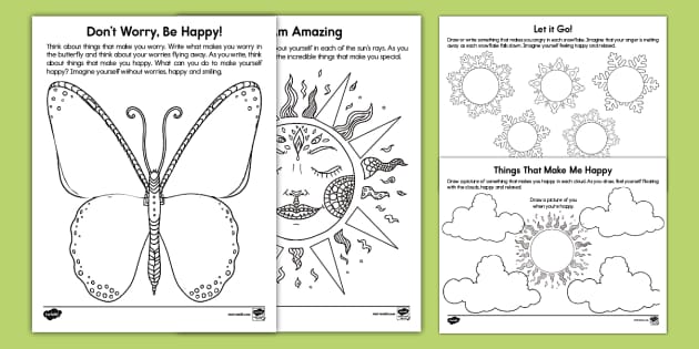 Mindfulness Worksheets for Kids | Relaxation Day | Twinkl US