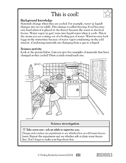 Cool changes | 3rd grade, 4th grade Science Worksheet | GreatSchools