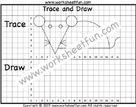 Grid Coordinates - Grid Drawing - Graph - Trace and Draw - One ...