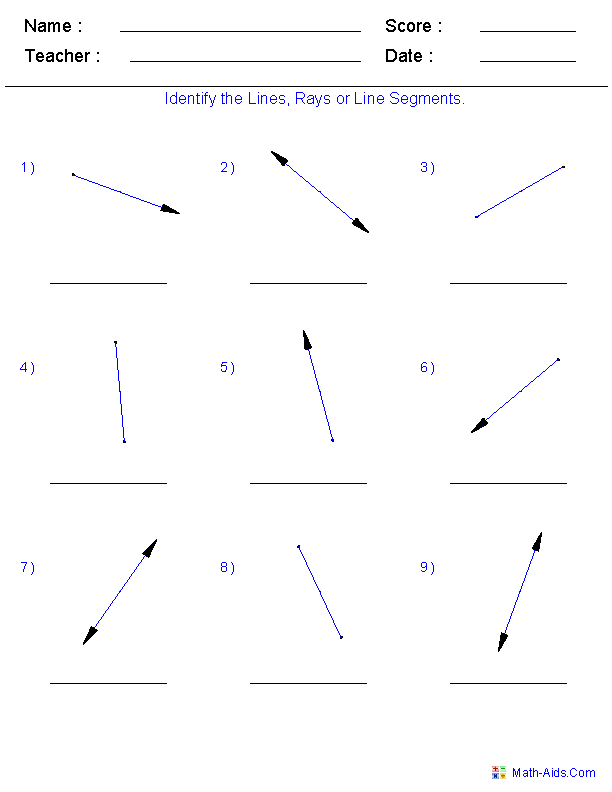 Geometry Worksheets | Coordinates Worksheets