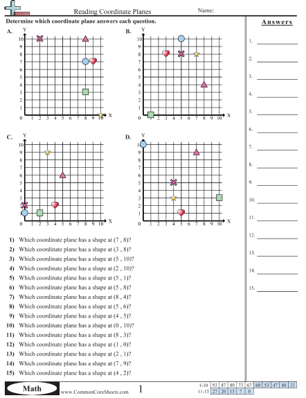 Grid Worksheets | Free - CommonCoreSheets