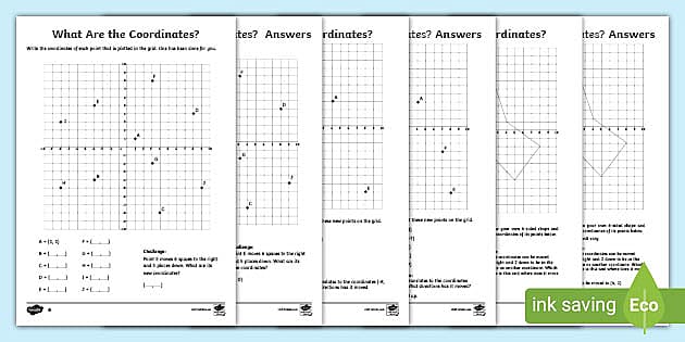 coordinate plane quadrants worksheet