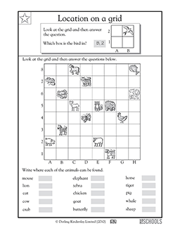 Animals on a grid | 2nd grade, 3rd grade, 4th grade, 5th grade ...