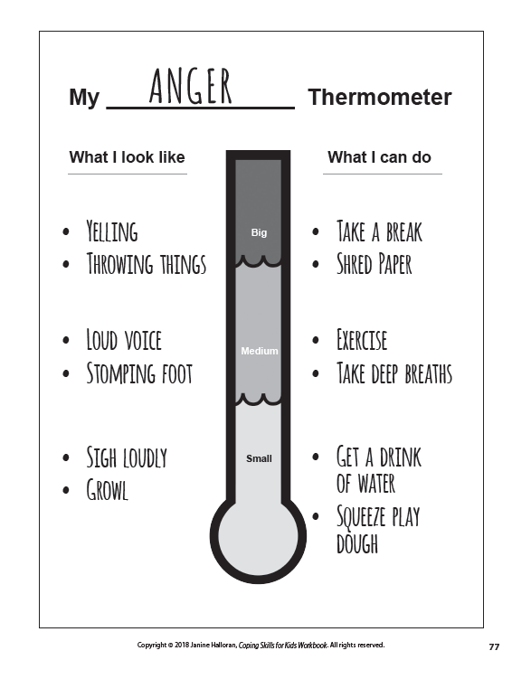 coping skills worksheet