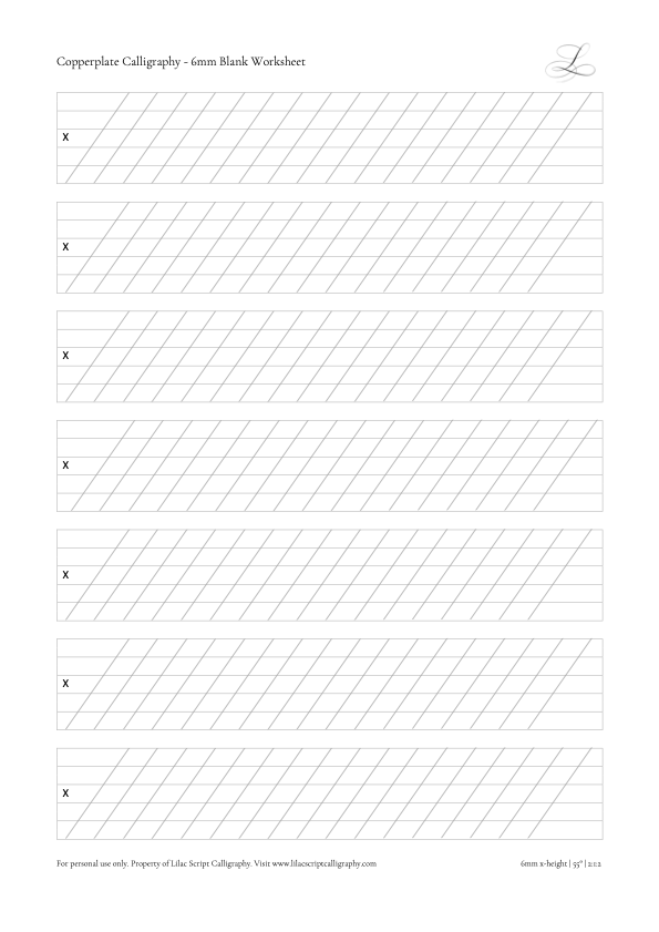 copperplate alphabet worksheet