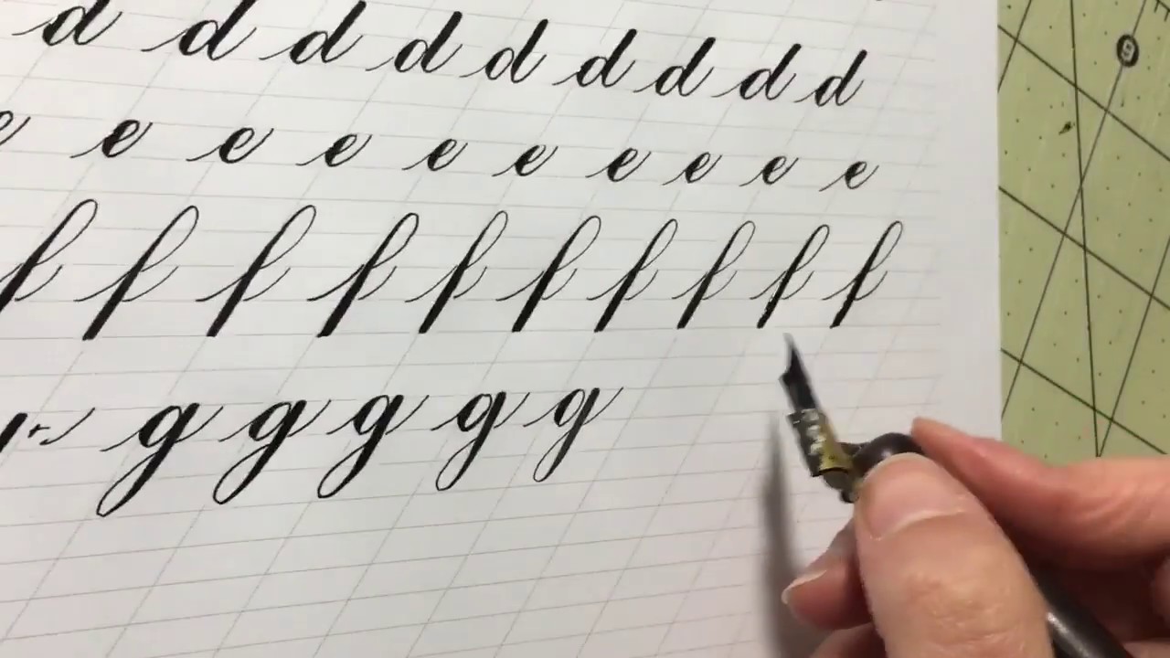 How to Write the Lowercase Copperplate Alphabet: A-N | Calligraphy Tutorial  ASMR #copperplate