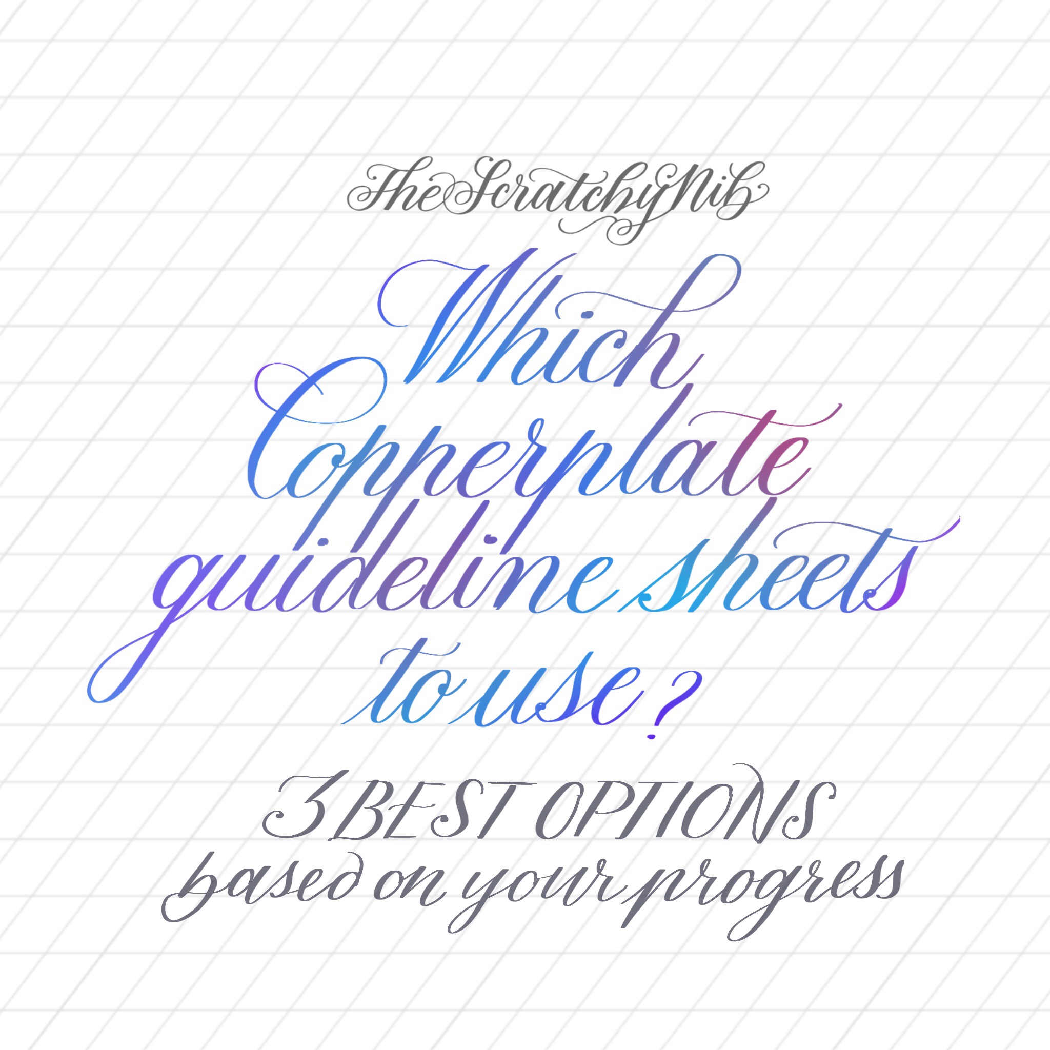 Which copperplate guideline sheets to use: the 3 best options ...