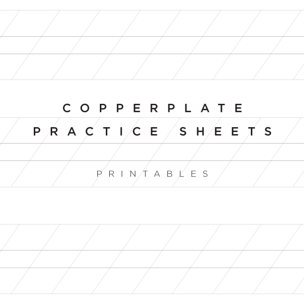 Practice Sheets — Studio Chavelli: Calligraphy &  Design