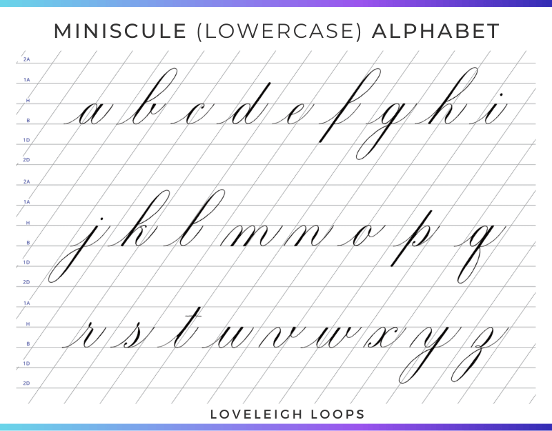 Copperplate Alphabet Letter By Letter [+ Free Worksheet ...