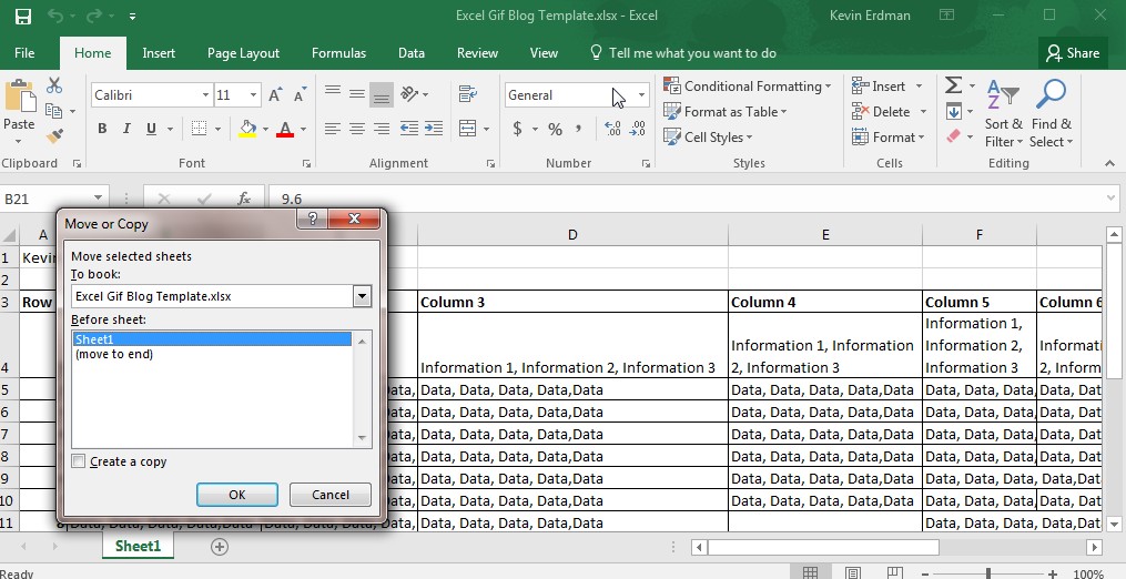 How to Copy an Excel Worksheet Within the Workbook or to a ...
