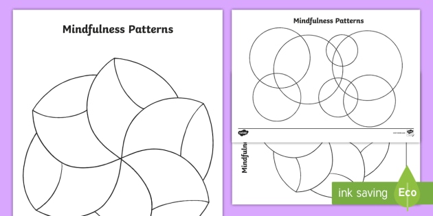 Mindfulness Patterns Worksheets (teacher made) - Twinkl