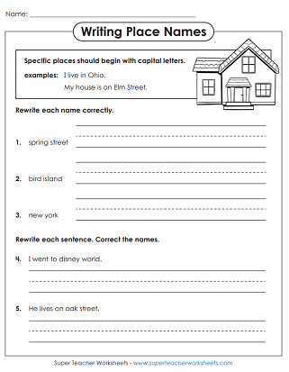 Capitalization Worksheets