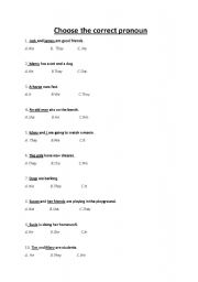 correct pronoun worksheet