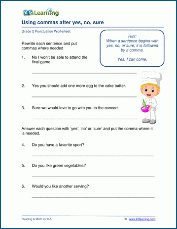 Punctuation Worksheets | Worsheets library