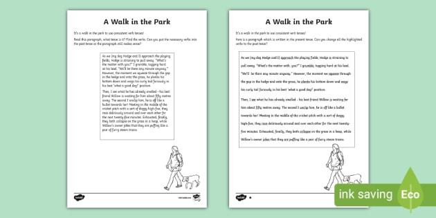 Changing Tense Worksheets Tense Consistency Twinkl Worksheets Library
