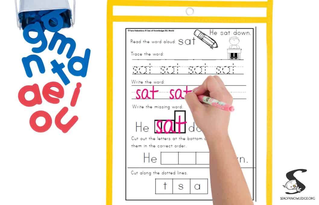 corrections worksheet 1st grade spelling strategies