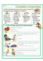 Correlative Conjunctions Part 2 - ESL worksheet by missola
