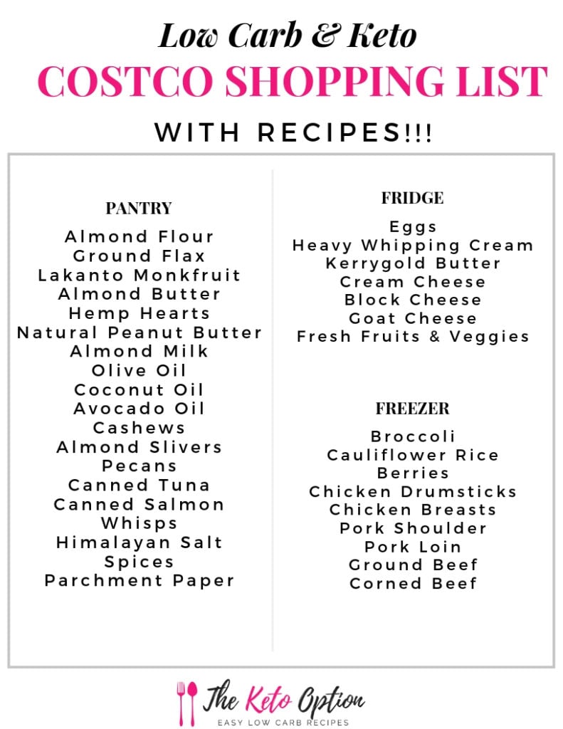 costco printable grocery list