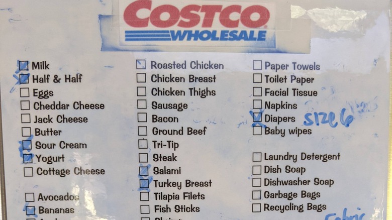 costco printable grocery list