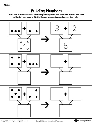 FREE* Addition: Building Numbers by Counting Dots ...