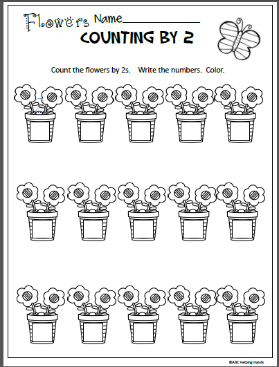 Free Spring Math Worksheet for Counting By 2s | Made By Teachers