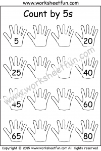 Count by 5s - 5 Worksheets / FREE Printable Worksheets - Worksheetfun