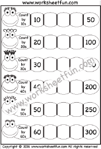 Skip Counting - Count by 10s / FREE Printable Worksheets ...