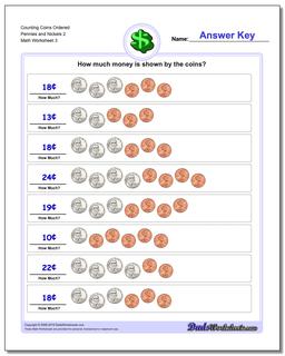 count coins worksheet