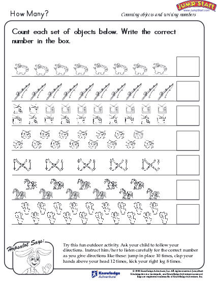 Count the Objects Worksheet - Download | Education World