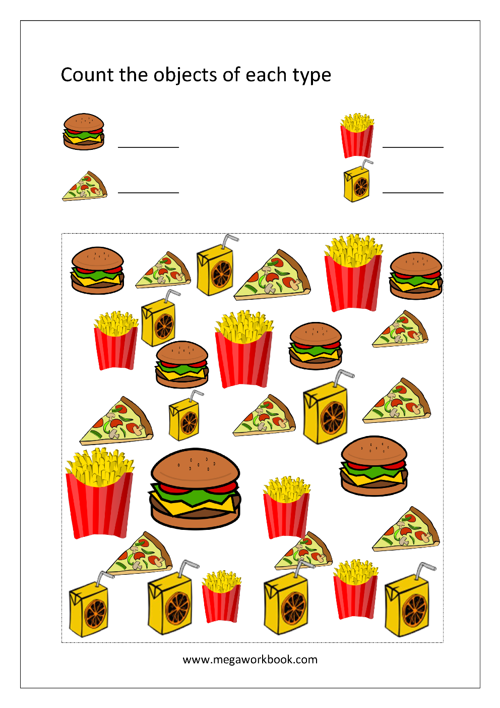 Number Counting Worksheets - Math Counting Worksheets - Free ...