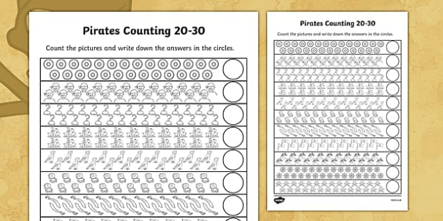 count to 30 worksheet