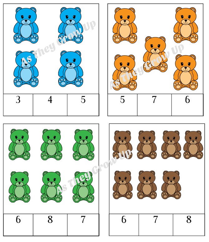 Lakeshore Learning 1 inch Counting Bears, 150 units, Math Manipulatives