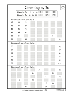 counting by 2 worksheet
