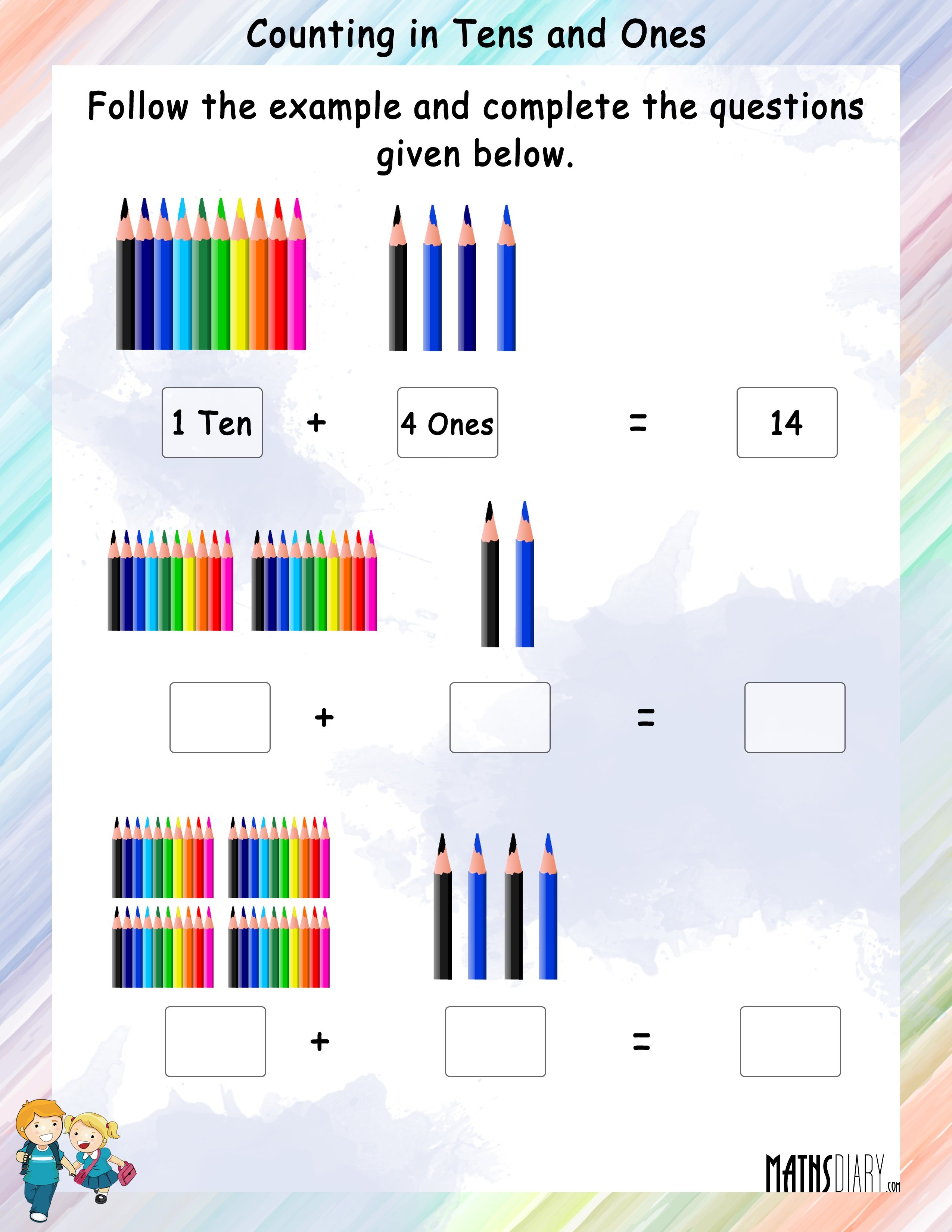 counting by tens worksheet