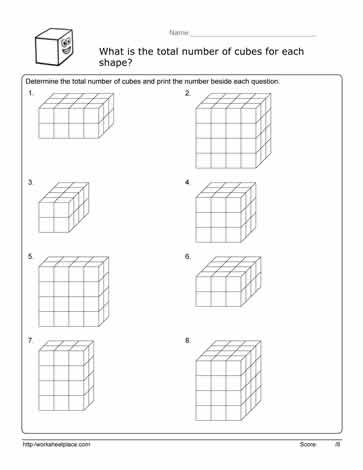 counting cubes worksheet