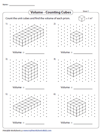 counting cubes worksheet