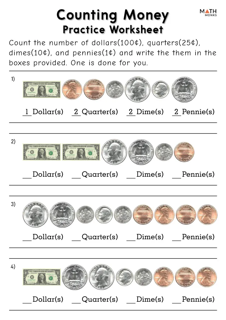 Money Worksheets Math Monks Worksheets Library