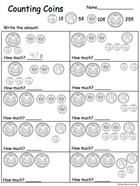 Free Counting Coins Pennies to Quarters Worksheet | Made By Teachers