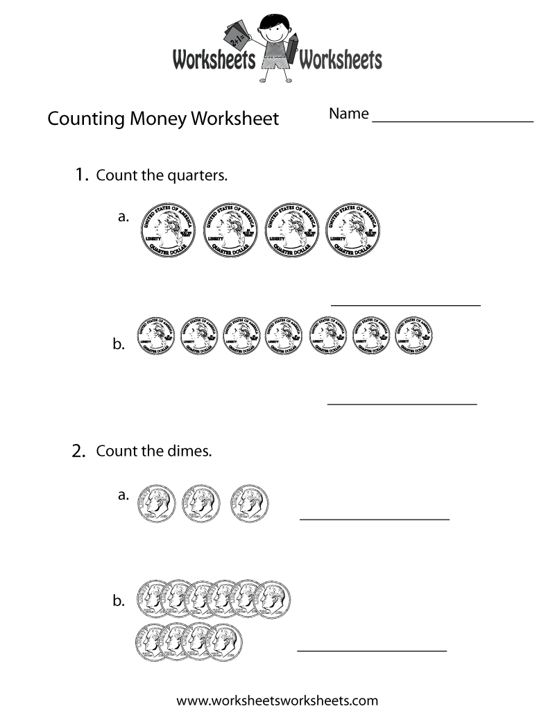counting money worksheet