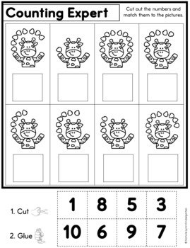Counting Worksheets | Counting Objects to 10 Worksheets - Natalie ...