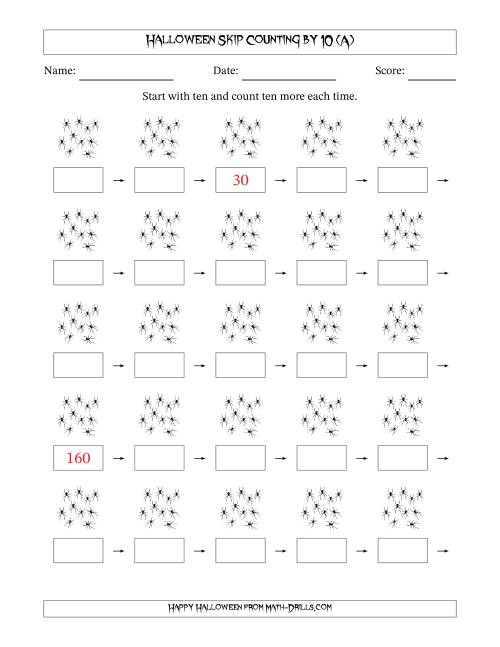 counting to 10 worksheet