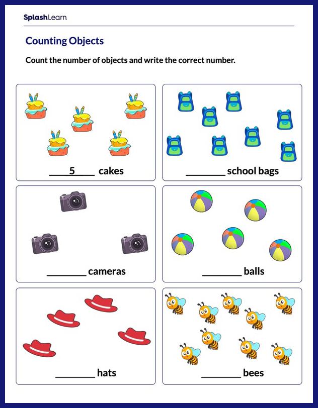 counting to 10 worksheet